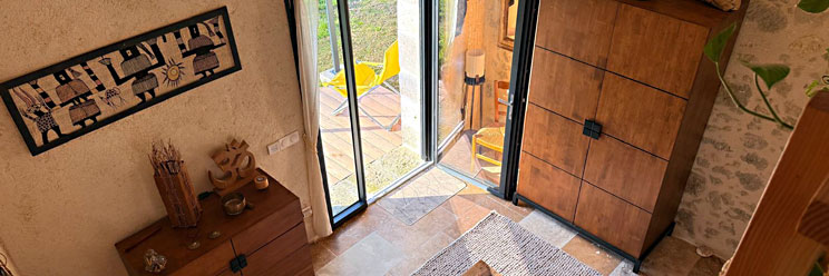 Chambre avec mezzanine et terrasse